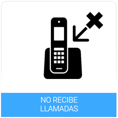 No recibe llamadas